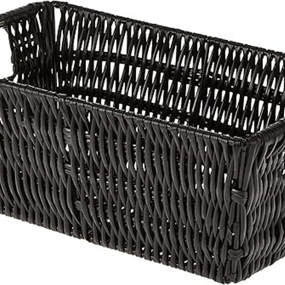 NEW Small Shelf Black Tote Basket - Picture 7 of 7